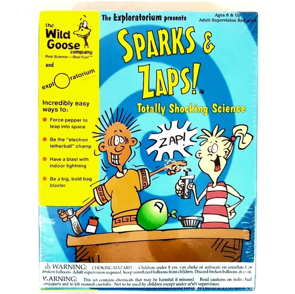 Sparks & Zaps Totally Shocking Science Activity Experiment Kit Educational NWT - Picture 2 of 7